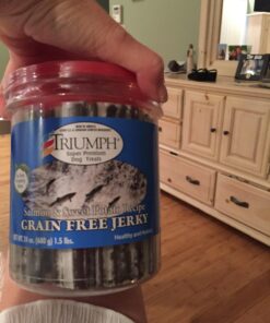 Truimph Super Premium Dog Treats 00851 Dog Salmon & Sweet Potato Jerky, 24-Ounce 1.5 Pounds 1.5 Pound (Pack of 1) 25 71mx1oj7RzL