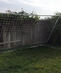 Franklin Sports Competition Soccer Goals - Backyard Portable Steel Soccer Goals - Adult + Youth Soccer Goal with Net + Ground Stakes Included - Multiple Sizes + Colors Non-Folding 12' x 6' Silver 32 71mxsCuSEML