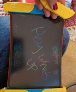 Boogie Board Scribble n’ Play Reusable Kids’ Drawing Board Includes LCD Doodle Board with Color Burst, Easy Erase Button, 4 Texture Drawing Styluses for Kids Ages 4+ 27 71my NHGb6L