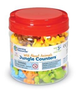 Learning Resources Wild About Animals Jungle Counters, Counting & Sorting Toy, 72 Pieces, Ages 3+ 17 71mztRJ6mnS