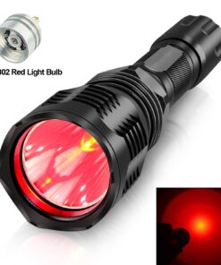 WindFire Waterproof 350 Lumens 250 Yards Green LED Coyote Hog Fox Predator Varmint Hunting Flashlight with Red Light LED Bulb Module Pressure Switch & Barrel Mount 11 71n T T8GAL