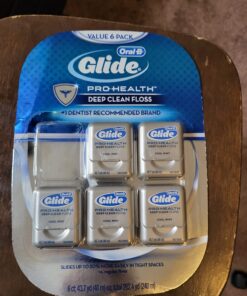 Oral-B Glide Pro-Health Dental Floss, Deep Clean, Mint, 40m, Pack of 6 51 71n05qrt3oL