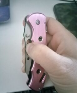 TAC Force TF-498 Series Spring Assist Folding Knife, Half-Serrated Blade, 4.5-Inch Closed Pink EMT 23 71n0Skg4YdL