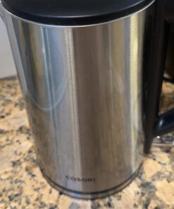 COSORI Electric Kettle, Tea Kettle Pot, Stainless Steel Double Wall, 1500W Hot Water Kettle Teapot Boiler & Heater, Automatic Shut Off & Boil-Dry Protection, BPA Free, 1.5L, Silver 43 71n0n0OdIoL
