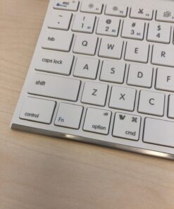Macally Wireless Bluetooth Keyboard for Mac or Windows PC - Compatible Apple Keyboard Rechargeable - Multi-Device Keyboard, Up to 3 Devices with 110 Keys, 20 Shortcuts, and Numeric Keypad - White 30 71n0w6AOQCL