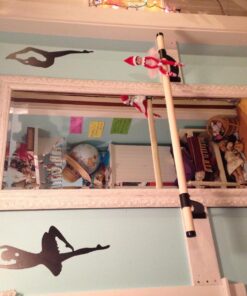 VITA Barre Wall-Mounted Single Ballet Barre, Classic WB15, Wood | Fixed Height, Made in USA, Home, Studio or Gym Exercise Equipment for Kids & Adults | Dance, Fitness, Pilates Black 4 Ft 32 71n10ssOBL