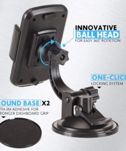 Bestrix Phone Car Holder for Dash & Windshield | Car Phone Holder Mount for Dashboard Compatible with iPhone 11Pro Xr Xs XS MAX X 8 8Plus 7 6Plus Galaxy Note S7 8 9 10 & All Smartphones up to 6.5" 17 71n1ZRHk26L