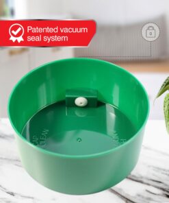 Coffeevac 1LB – Patented Airtight Container | Multi-use Vacuum container works as smell proof containers for ground coffee and coffee bean containers. Black cap and green body. 14 71n298CI6EL