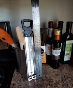 Candy Thermometer Deep Fry/Jam/Sugar/Syrup/Jelly Thermometer with Hanging Hook Cooking Thermometer Food Thermometer Quick Reference Temperature & Pot Clip Silver 43 71n2uNIcU0L