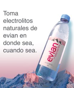 evian Natural Spring Water 500 mL/16.9 Fl Oz (Pack of 6), Bottled Naturally Filtered Spring Water in Individual-Sized Bottles 16.9 Fl Oz (Pack of 6) 19 71n3Mn86JML