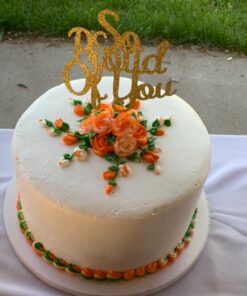 We are So Proud of You Cake Topper High School Graduation, Senior Graduation Party Supplies (Gold Glitter) 25 71n3aIKB8CL