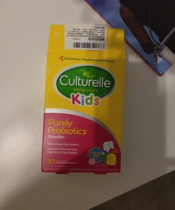 Culturelle Kids Chewable Daily Probiotic for Kids, Ages 3+, 30 Count, #1 Pediatrician-Recommended Brand, Natural Berry Flavored Daily Probiotics for Digestive Health, Oral Care & Immune Support 1 Month Supply 32 71n3fiF8S7L