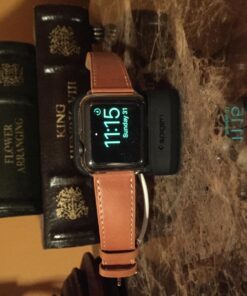 Spigen S350 Designed for Apple Watch Charger Stand Apple Watch Ultra 2/Apple Watch Ultra, Series 9/8/SE2/7/6/SE/5/4/3/2/1 49/45/44/42/41/40/38mm Durable TPU with Non-Slip Stable Base - Black 81 71n4F3jL29L