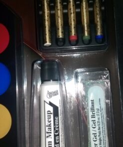 Kangaroo Halloween Super Family Makeup Kit: Professional SFX Face & Body Paint for Zombie Cosplay, Injuries, & Blood Effects 58 71n4RynARWL 2