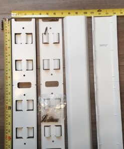 OmniMount OCM On-Wall Cable Management Covers, Paintable, Flat Design to Conceal up to 6 Cables, Set of Three, 3.25" x 18" Inches 36 71n53WHKzeL