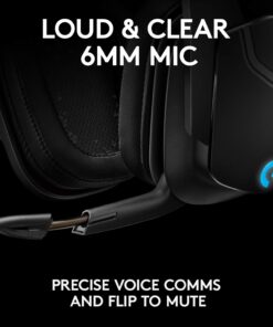 Logitech G935 Wireless DTS:X 7.1 Surround Sound LIGHTSYNC RGB PC Gaming Headset - Black/Blue G935 Only 37 71n5PCjxrJL