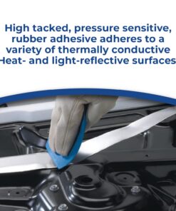 Scotch 3311 Aluminum Foil Tape - 2 in. x 5YD. Vapor Resistant Silver Foil Tape Roll with Thermal Conductivity, Rubber Adhesive 18 71n5YzHfksL