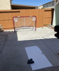 EZGoal 67109 Monster Steel Tube Heavy-Duty Official Regulation Folding Metal Hockey Goal Net, 6 x 4 - Feet, Red 17 71n6IzN4yVL