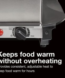 Proctor Silex Buffet Server & Food Warmer, Adjustable Heat, for Parties, Holidays and Entertaining, Three 2.5 Quart Oven-Safe Chafing Dish Set, Stainless Steel 22 71n6pC8kwS