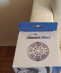 ShowerMaxx Luxury Spa Series Shower Head, 6 Spray Setting, 4.5 Inch Adjustable High Pressure Shower Head Fixture for Hard Water, 360-Degree Tilt Massage Shower System - Polished Chrome Shower Head 57 71n7 U35mxL