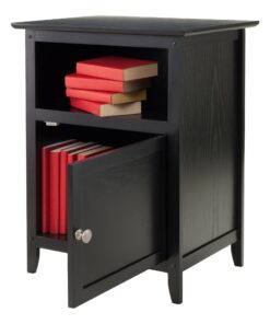 Winsome Wood Henry Accent Table, Black, 19 inches 25 71n70L7mcSL