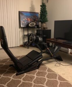 Next Level Racing F-GT Racing Simulator Cockpit. Formula and GT racing simulator cockpit compatible with Thrustmaster, Fanatec, Moza Racing on PC, Xbox and PS 56 71n86DM3zcL