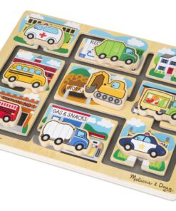 Alternative view of Melissa & Doug Deluxe Wooden Vehicles Maze Puzzle