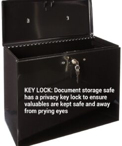 Alternative view of Master Lock File Box with Lock, Large Locking for Documents, Steel Keys, 7148D