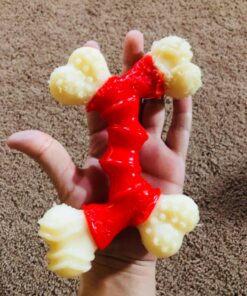 Nylabone Power Chew Double Bone Long Lasting Chew Toy for Dogs Medium - Up to 30 lbs. Medium up to 35 lbs. 33 71n9HY6P9EL