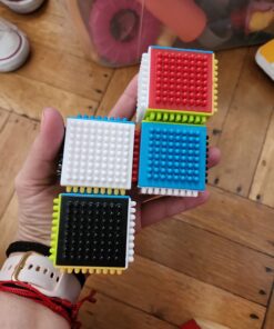 Infantino Press & Stay Sensory Blocks for Babies Age grade 6m+ , 24-Piece Set, Multicolor 17 71n9wa1rSGL