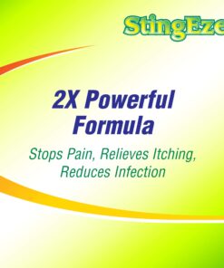 StingEze MAX Bug Bite Relief, Maximum Itch Relief from Bug Bites and Stings, Stops Pain, Relieves Itching, Reduces Infection - 0.5 oz Travel Pen Dauber 25 71nA8dw4y5L