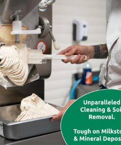 Stera Sheen - Green Label - Sanitizer, Cleaner, & Milkstone Remover - Cleaner & Sanitizer for Soft Serve, Shake Machines, Ice Maker & Ice Machines, Other Restaurant Equipment - 4 lb Jar (4 count) 9 71nBABstjRL