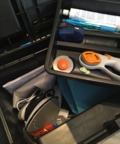 Rolling Tool Box with Wheels, Foldable Comfort Handle, and Removable Top – Toolbox Organizers and Storage by Stalwart 57 71nC5pPVs L