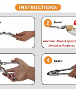 Magic Nutcracker Tool Works in Seconds. No Mess. Works on Walnuts, Almonds, Pecans, Hazelnuts. Great to Use As a Lemon Lime Squeezer. 37 71nCo 50EL