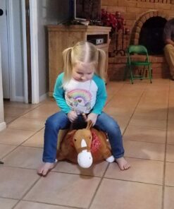 WALIKI Bouncy Horse Hopper | Inflatable Hopping Horse for Kids | Jumping Horse (Bouncy Horse) 48 71nDkqlgKrL