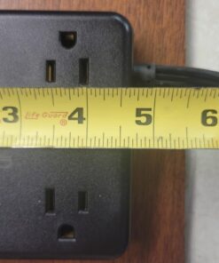 TROND Power Strip Surge Protector - Flat Plug Extension Cord, 8 Widely-Spaced Outlets, 4 USB Charger(1 USB C Port), 5FT Ultra Thin Cord, 1440J, Flat Wall Plug, Desk Charging Station for Travel, Black 5 FT-1 USB C 46 71nDst5WlJL