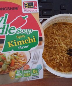 Nongshim Kimchi Instant Ramen Noodle Bowl Soup Mix, 12 Pack, Korean Ramyun with Veggies, Microwaveable 11 71nE4oyt30L