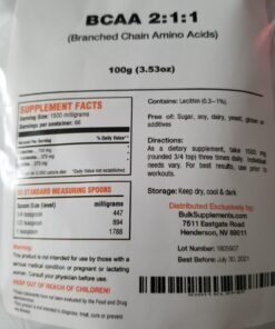BULKSUPPLEMENTS.COM BCAA 2:1:1 Powder - Branched Chain Amino Acids. BCAA Powder, BCAAs Amino Acids Powder - Unflavored & Gluten Free, 6000mg per Serving - 167 Servings, 1kg (2.2 lbs) 167 Servings (Pack of 1) 37 71nEDKUS0PL
