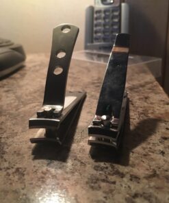 KOHM Nail Clippers for Thick Nails - Heavy-Duty, Stainless Steel, Tough, Professional Toenail Clippers w/Built-in File - Nail Cutters for Seniors and Adults Pack of 1 47 71nEeV9D0PL