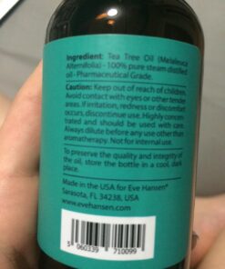 Eve Hansen Organic Tea Tree Oil (4oz) | Melaleuca Alternifolia | Pure Tea Tree Essential Oil for Skin, Scalp, Nails and Aromatherapy 43 71nEtv7P4bL