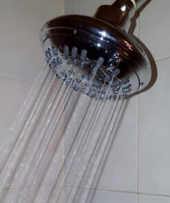 ShowerMaxx Luxury Spa Series Shower Head, 6 Spray Setting, 4.5 Inch Adjustable High Pressure Shower Head Fixture for Hard Water, 360-Degree Tilt Massage Shower System - Polished Chrome Shower Head 47 71nFXf7pf6L