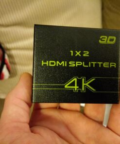 eSynic HDMI Splitter 4K HDMI Splitter 1 in 2 Out HDMI Splitters Box Power HDMI Splitter for Dual Monitors Hdcp Bypass HDMI Splitter Supports Full HD 1080P 4K @ 30Hz for PS4 Fire Stick HDTV etc Style-B 27 71nFxeDtCTL