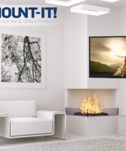 Mount-It! Corner TV Mount | Premium Swivel Full Motion Caddy Corner Wall Bracket for 37-63 inch Flat Panel Screens VESA up to 800x400, 132 lb Capacity, Black 51 71nFzfXYv1L