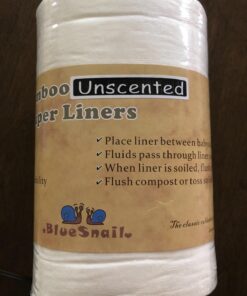 Bamboo Unscent Diaper Liners- Fragance Free and Chlorine Free(4PK) 400 Count by BlueSnail White 36 71nHTAOwE5L