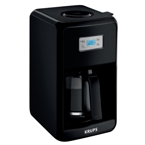 KRUPS Coffee Maker, Coffee Machine, LED Control Panel, 12 Cups, Black