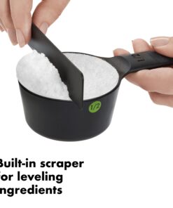 OXO Good Grips 6- Piece Plastic Measuring Cups, Black 15 71nIFEoI4SL