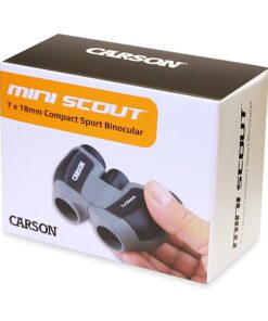 Carson MiniScout 7x18mm Ultra Compact Porro Prism Binoculars (JD-718), 1.5 H x 3.5 L x 2.75 W MiniScout 7x18mm Binoculars 10 71nIUK4cKiL