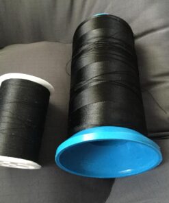 Haobase Black Bonded Nylon Sewing Thread 1500 Yard Size T70 #69 22 71nJ7tifDbL