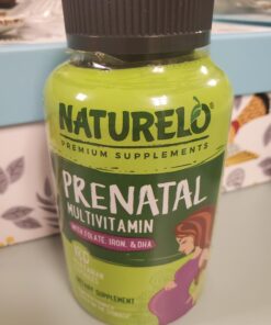 NATURELO Prenatal Multivitamin with Gentle Chelated Iron, Methyl Folate, Plant Calcium & Choline - Vegan, Vegetarian - Non-GMO - Gluten Free - 180 Capsules - 2 Month Supply 180 Count (Pack of 1) 45 71nJEvVLzL