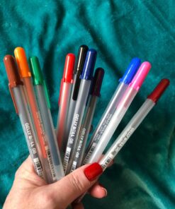 SAKURA Gelly Roll Gel Pens - Medium Point Ink Pen for Journaling, Art, or Drawing - Assorted Colored Ink - 10 Pack 10 Count (Pack of 1) 33 71nJLxM2M6L